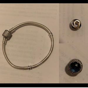 Pandora bracelet and yoga pants